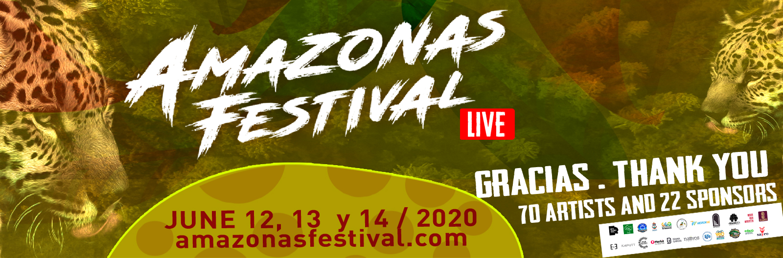 AMAZONAS FESTIVAL 2020, FIRST STREAMING LIVE CONCERT IN COLOMBIA.
